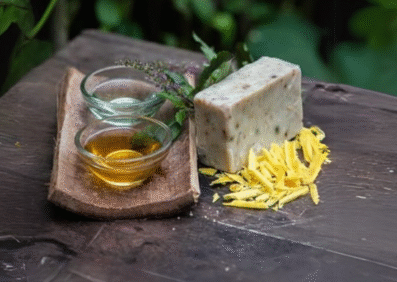 Forest Post Honeysuckle with Tulsi Beeswax Soap
