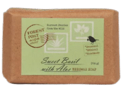 Forest Post Sweet Basil with Aloe Beeswax Soap