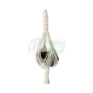 Forest Post Macrame Planter