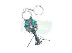 Forest Post Macrame keychains and bagtags