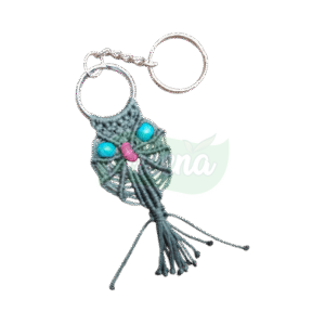 Forest Post Macrame keychains and bagtags